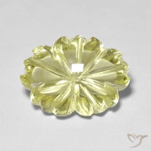 10.65ct 天然 中浅黄色 石英, 花形切割, 透明