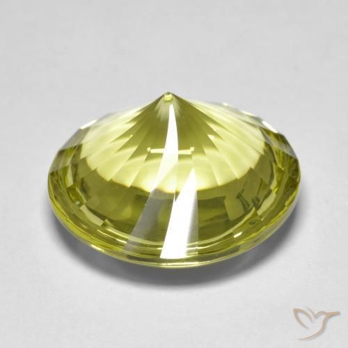 12.44克拉天然石英，圆形的，透明