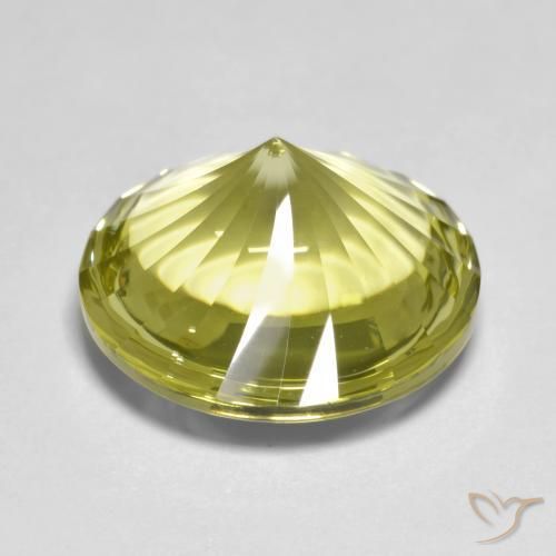 12.86克拉天然石英，圆形的，透明