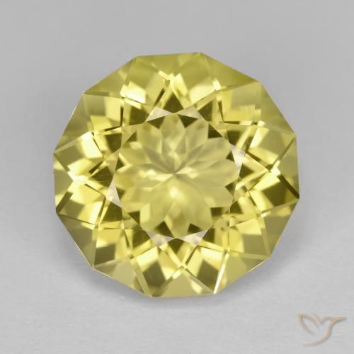 10.26ct 天然 非常浅的蜜黄色 石英, 花式切割, VVS-VS