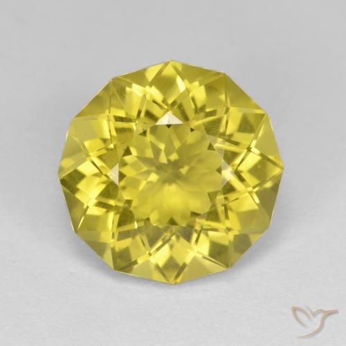 6.05ct 天然 中黄色 石英, 花式切割, VVS-VS