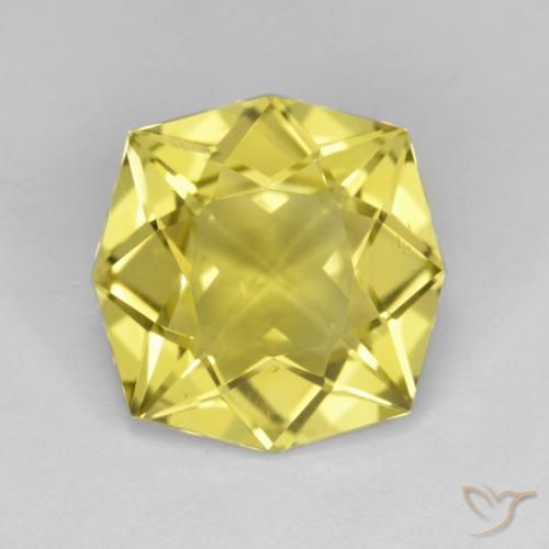 4.66ct 天然 非常浅的蜜黄色 石英, 祖母绿式切割, VVS-VS