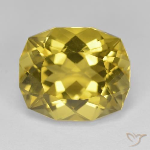 11.75ct 天然 中黄色 石英, 花式切割, VVS-VS