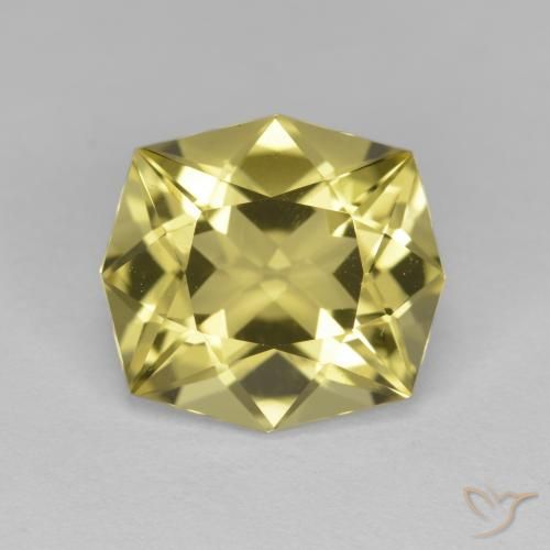 4.71ct 天然 淡黄色 石英, 祖母绿式切割, VVS-VS