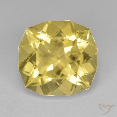 8.35ct 天然 浅金黄色 石英, 软垫, VS