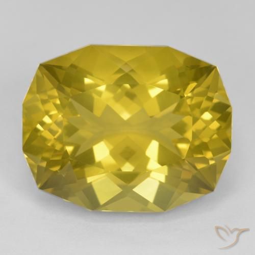 21.21ct 天然 中黄色 石英, 花式切割, VS