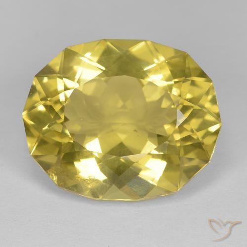 17.24ct 天然 芥末黄 石英, 花式切割, VS