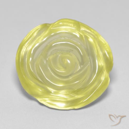 12.99ct 天然 中黄色 石英, 花形切割, 透明