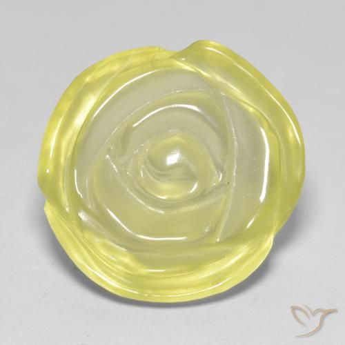 17.18ct 天然 拉古纳黄 石英, 花形切割, 透明