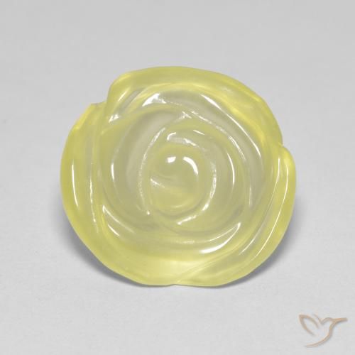 8.90ct 天然 拉古纳黄 石英, 花形切割, 透明