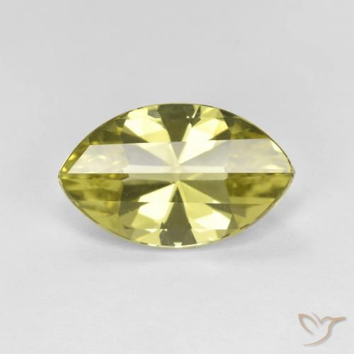 2.74ct 天然 淡黄色 石英, 榄尖形, VVS