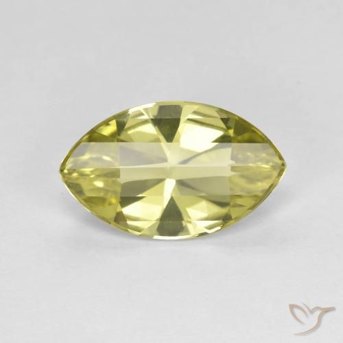 2.47ct 天然 菠萝黄 石英, 榄尖形, VVS