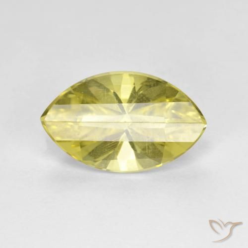2.70ct 天然 中黄色 石英, 榄尖形, VVS
