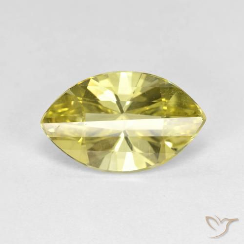 2.84ct 天然 淡黄色 石英, 榄尖形, VVS