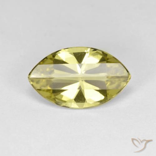 2.58ct 天然 淡黄色 石英, 榄尖形, VVS