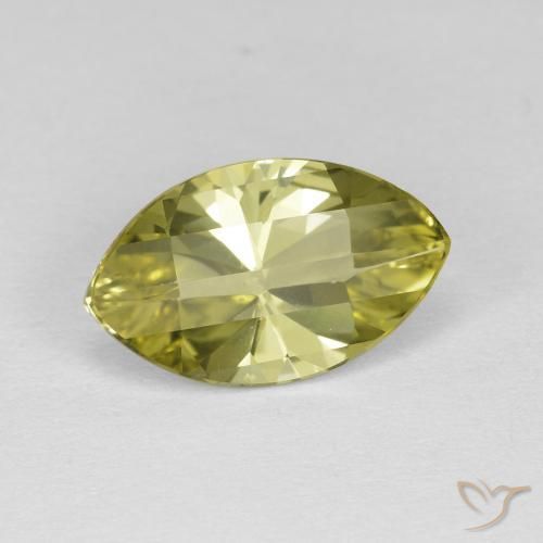 2.62ct 天然 中黄色 石英, 榄尖形, VVS