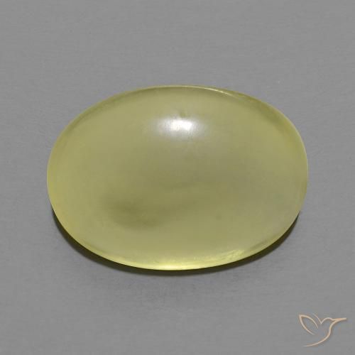 6.92ct 天然 中黄色 石英, 椭圆形, 透明