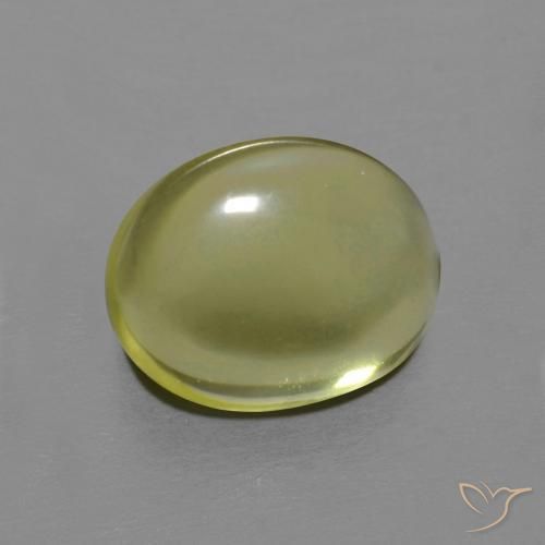 3.82ct 天然 柠檬黄 石英, 椭圆形, 透明