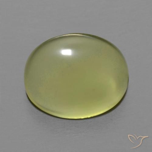 6.23ct 天然 绿黄色 石英, 椭圆形, 透明