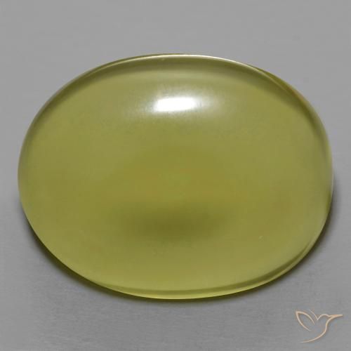 47.37ct 天然 中黄色 石英, 椭圆形, 透明