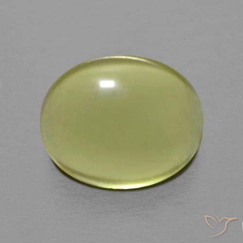 6.10ct 天然 中黄色 石英, 椭圆形, 透明