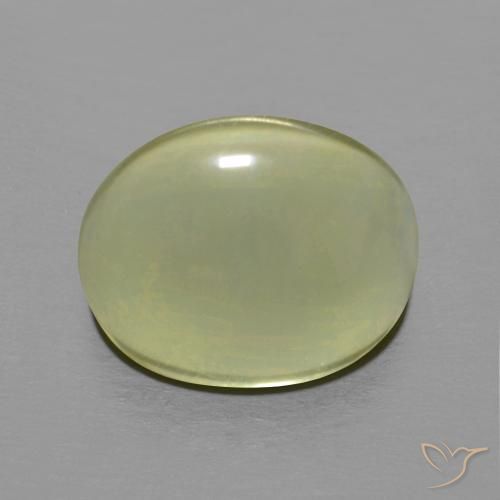 4.67ct 天然 绿黄色 石英, 椭圆形, 透明