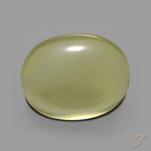 10.90ct 天然 中黄色 石英, 椭圆形, 透明