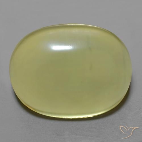 28.49ct 天然 中黄色 石英, 椭圆形, 透明