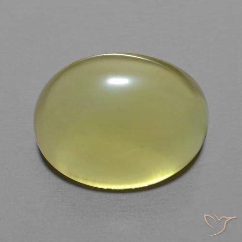8.68ct 天然 淡黄色 石英, 椭圆形, 透明