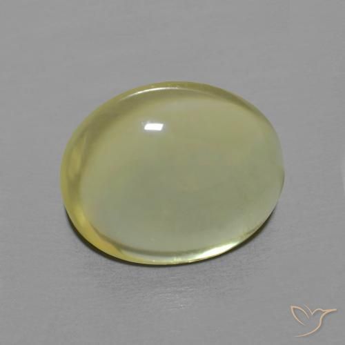 3.40ct 天然 淡黄色 石英, 椭圆形, 透明