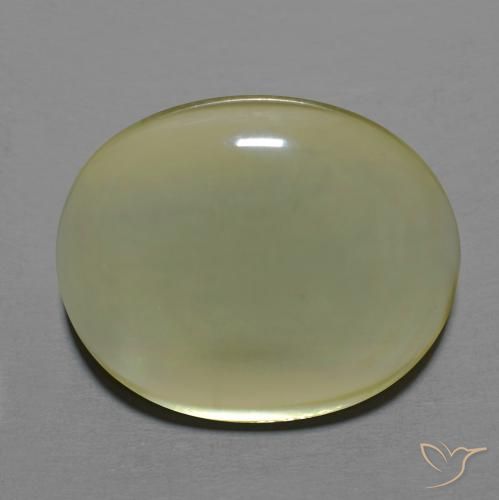 16.19ct 天然 淡黄色 石英, 椭圆形, 透明