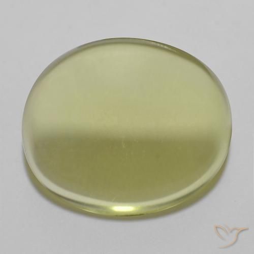 14.90ct 天然 柠檬黄 石英, 椭圆形, 透明