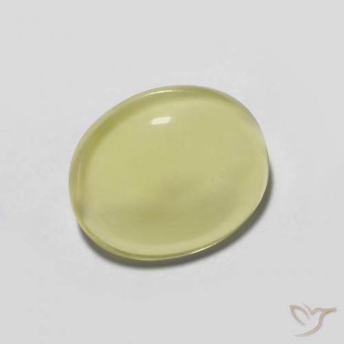 3.28ct 天然 淡黄色 石英, 椭圆形, 透明
