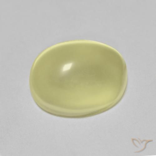 5.07ct 天然 柠檬黄 石英, 椭圆形, 透明