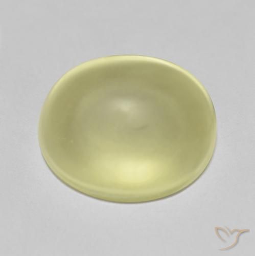 8.68ct 天然 淡黄色 石英, 椭圆形, 透明