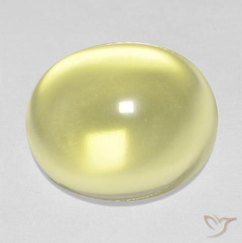 15.77ct 天然 淡黄色 石英, 椭圆形, 透明