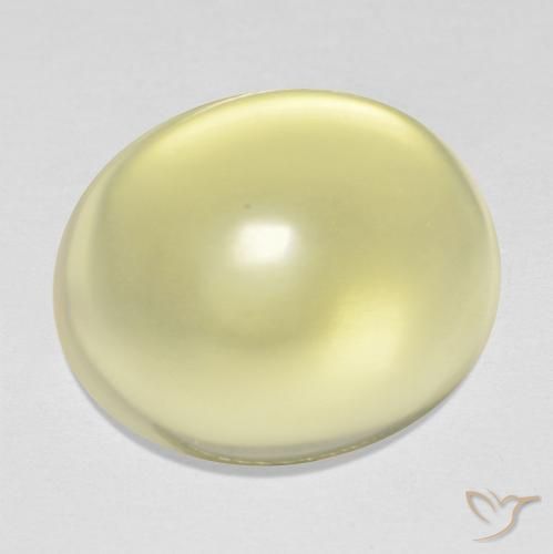 15.86ct 天然 淡黄色 石英, 椭圆形, 透明