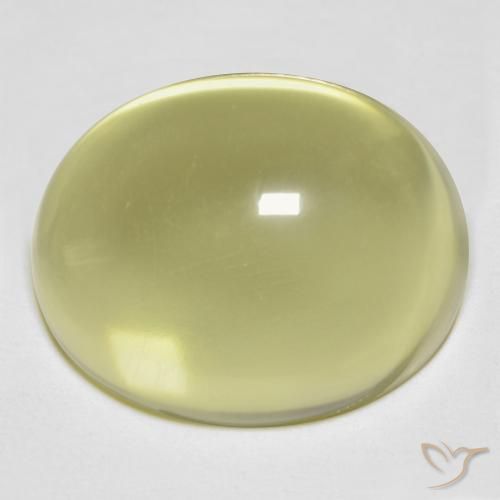 24.51ct 天然 拉古纳黄 石英, 椭圆形, 透明