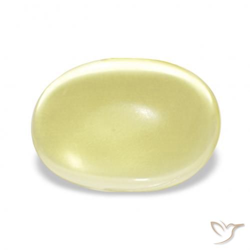 3.29ct 淡黄色 石英, 椭圆形, 透明