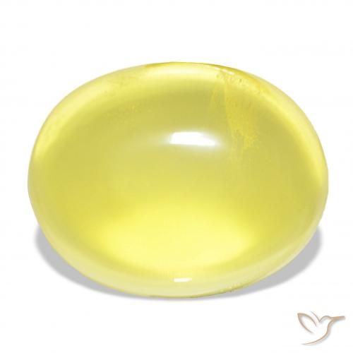 46.40ct 菠萝黄 石英, 椭圆形, 透明