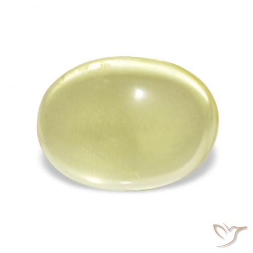 3.85ct 淡黄色 石英, 椭圆形, 透明