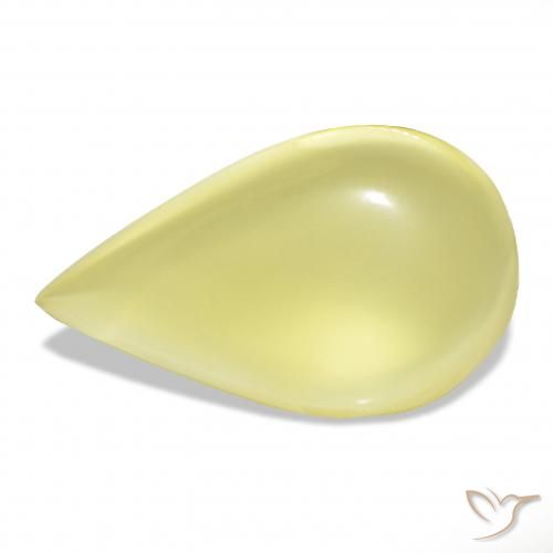 36.18ct 淡黄色 石英, 梨形, 透明