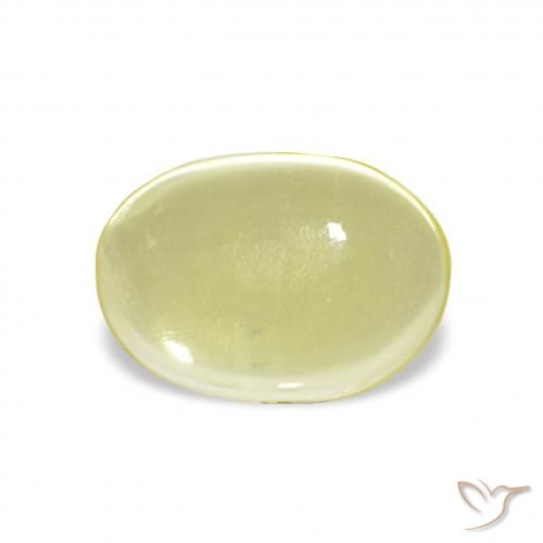 2.86ct 淡黄色 石英, 椭圆形, 透明