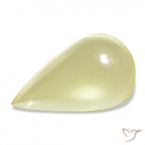 15.47ct 中黄色 石英, 梨形, 透明