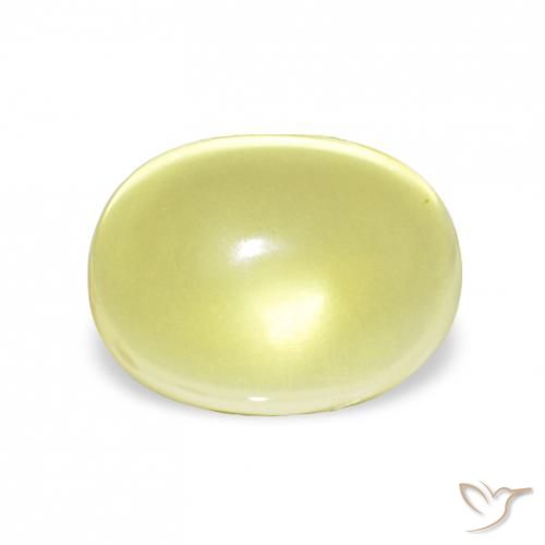 9.43ct 淡黄色 石英, 椭圆形, 透明