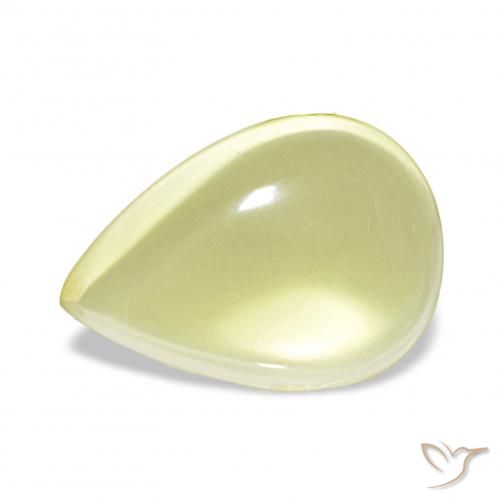 8.66ct 淡菠萝黄 石英, 梨形, 透明