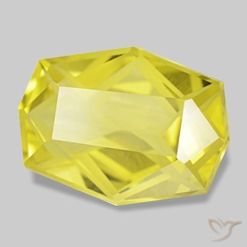 12.75克拉天然黄色石英，异形，18.2×13.5毫米，VVS
