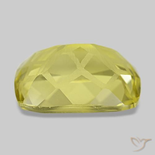 5.60克拉天然黄色石英，垫形剪裁，13.3×9.9毫米，VVS