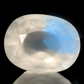 1.69克拉天然彩虹月光石，透明，8.8×6.6毫米，透明/半透明