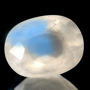 1.69克拉天然彩虹月光石，透明，8.8×6.6毫米，透明/半透明